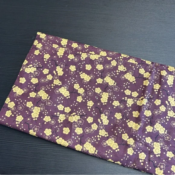 Vintage Floral Fabric Brown w/Gold, 2 yards - Picture 2 of 4